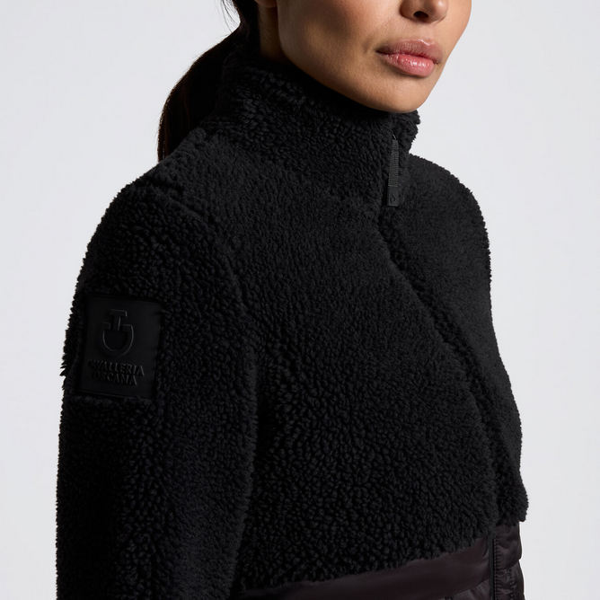 Cavalleria Toscana Teddy Bear Fleece & Nylon Zip Jacket