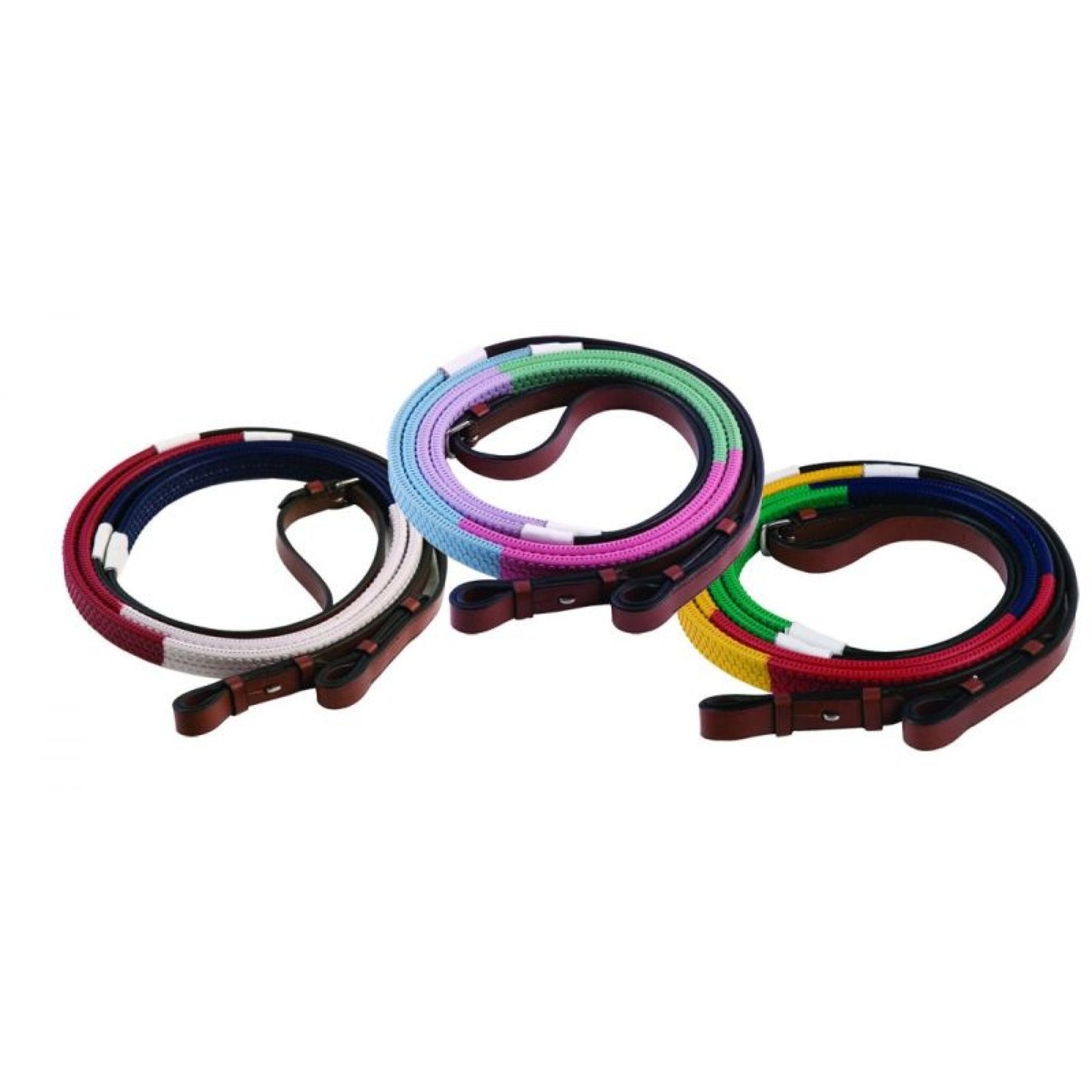 HDR Multi Colour Web Pony Training Reins