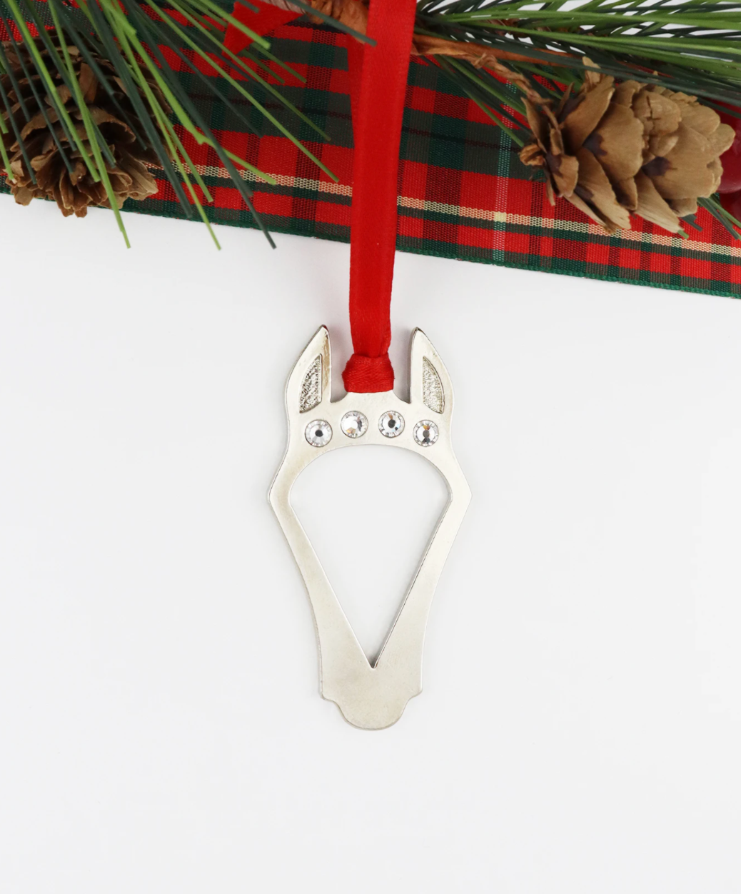 Loriece Horse Head Brow CZ Ornament