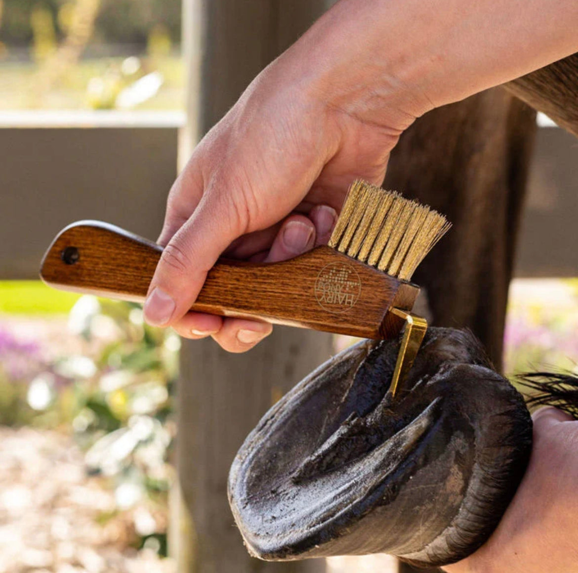 Hairy Pony Copper Bristle Hoof Pick