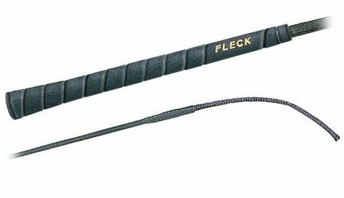 Fleck Woven Nylon Covered Dressage Whip with Golf Grip