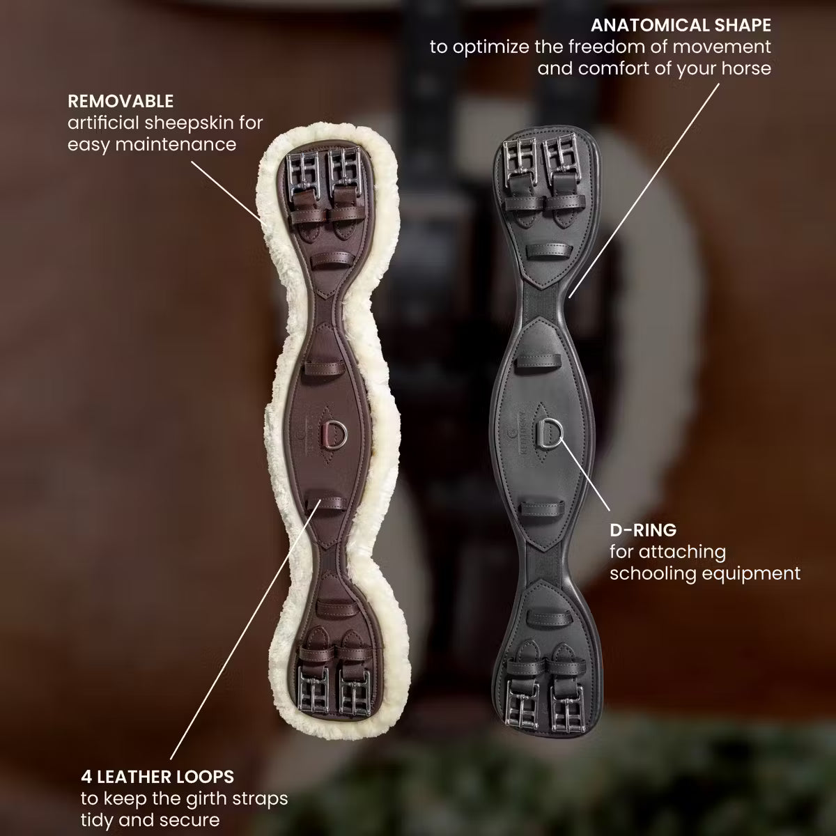 Kentucky Sheepskin Anatomic Dressage Girth
