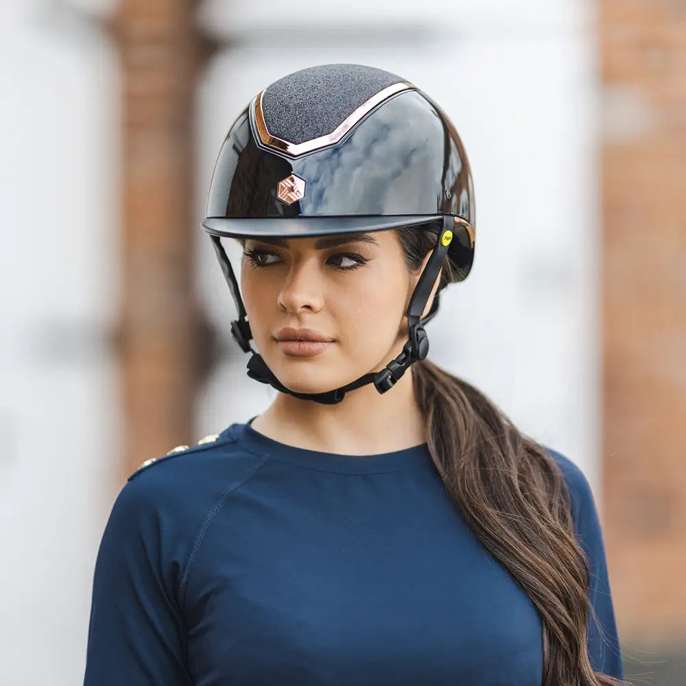 Charles Owen Kylo Sparkly Traditional Brim MIPS Helmet