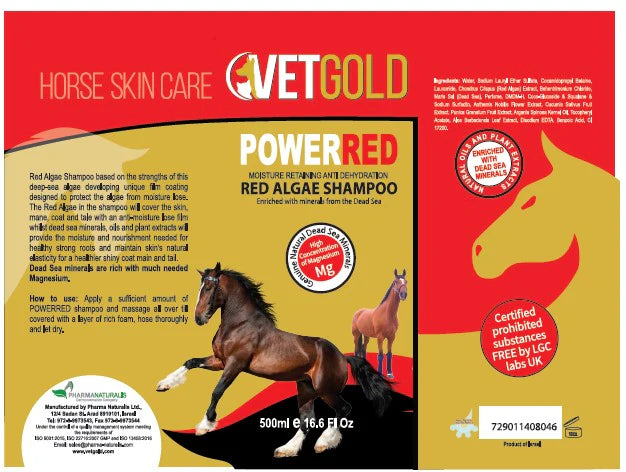 VetGold PowerRed Moisture Retaining Shampoo