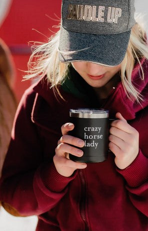 Spiced Equestrian Crazy Horse Lady Mug Tumbler