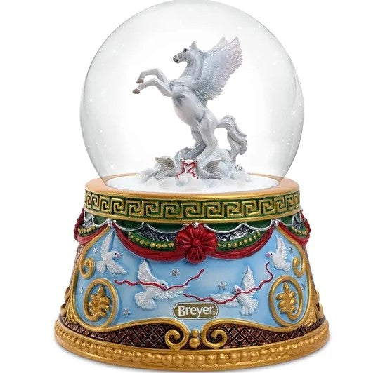 Breyer Holiday Flight Musical Snow Globe 2023