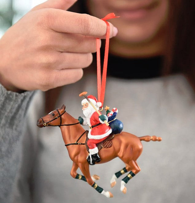 Breyer Polo Playing Santa Ornament 2023