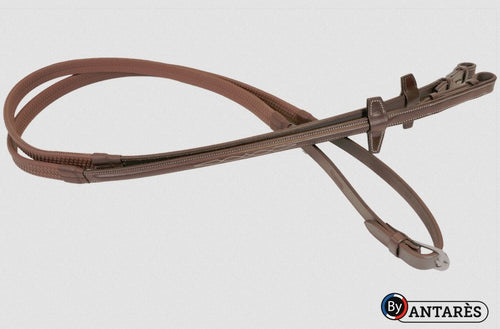 Antares Signature Rubber Reins with Fancy Stitch
