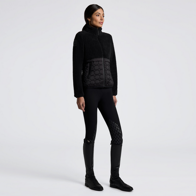 Cavalleria Toscana Teddy Bear Fleece & Nylon Zip Jacket