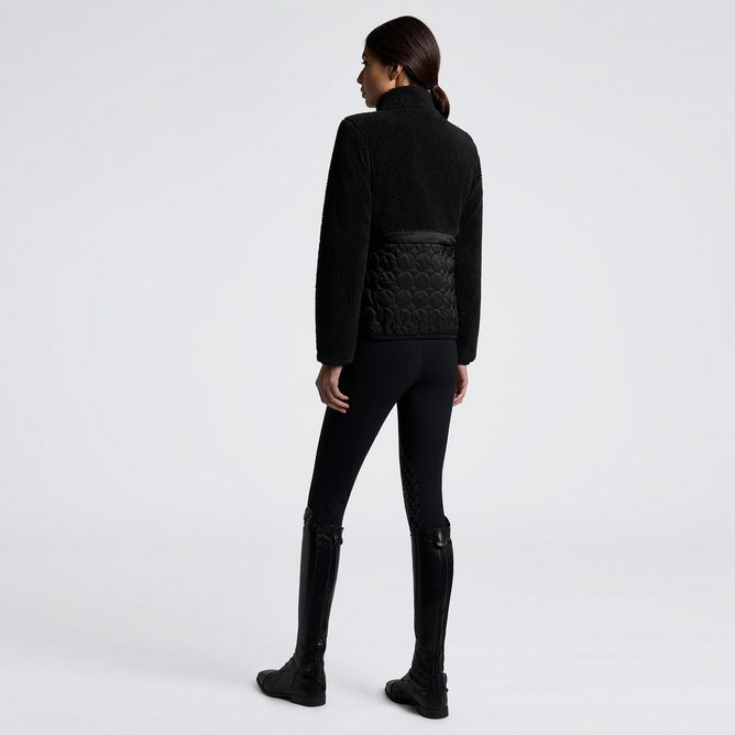 Cavalleria Toscana Teddy Bear Fleece & Nylon Zip Jacket
