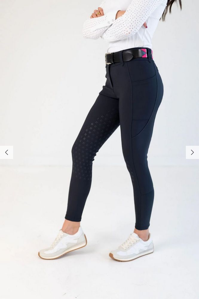 Free Ride Navy PRO Full Seat Breeches