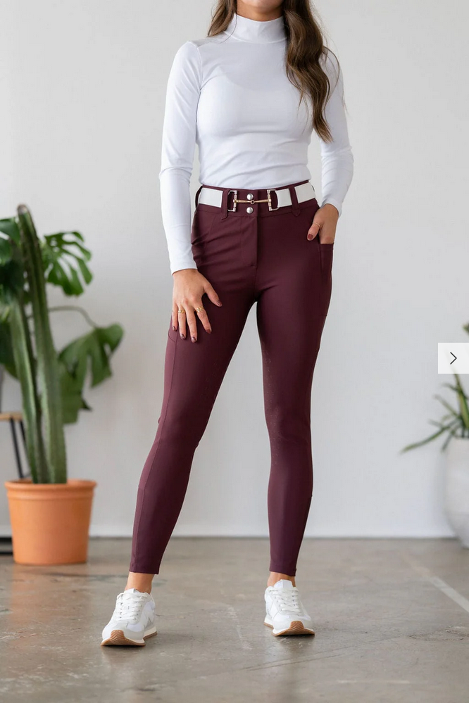 Free Ride Merlot PRO Full Seat Breeches