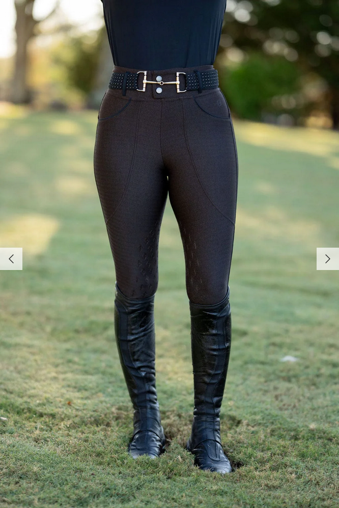 Free Ride Brown Tweed Bondie Full Grip Breeches