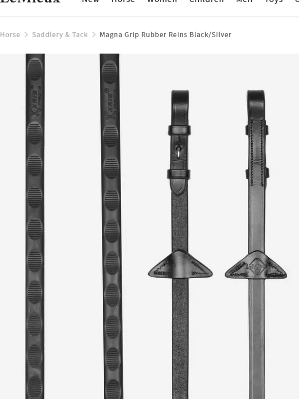 LeMieux Magna Grip Rubber Reins