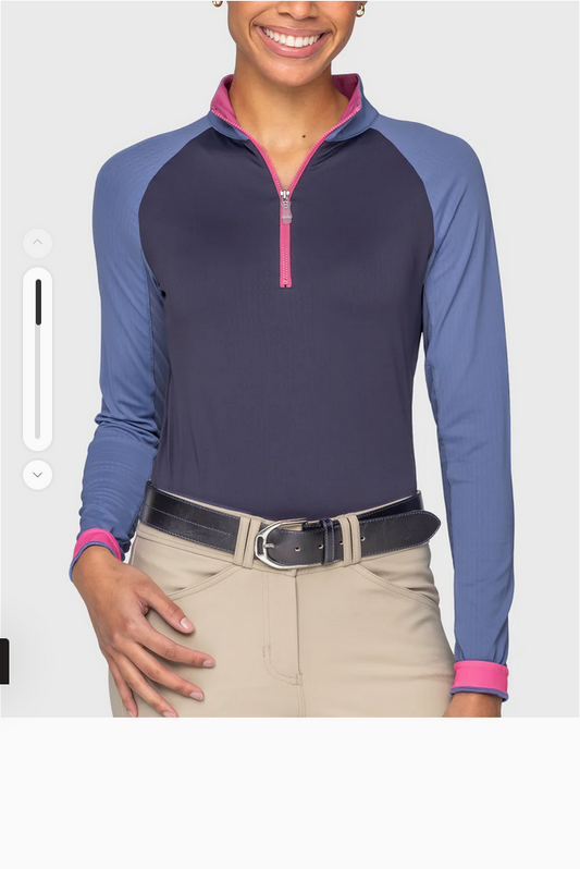 Kastel Color Block Long Sleeve 1/4 Zip