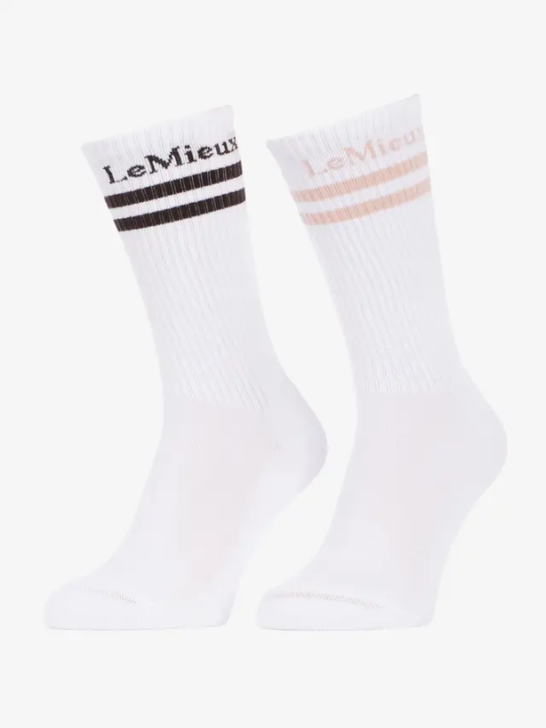 LeMieux Tall Crew Socks - 2 Pack