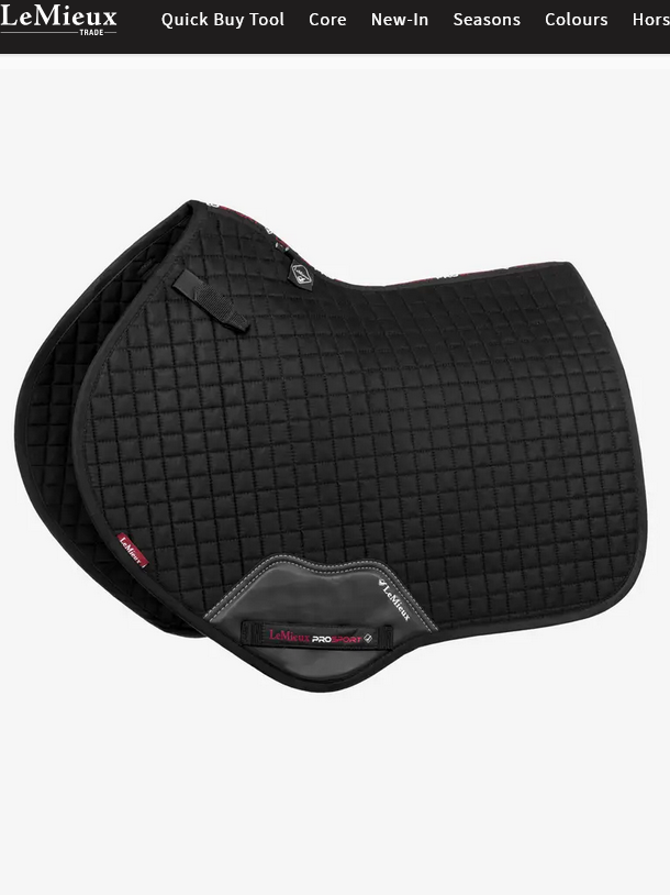 LeMieux Suede Close Contact Square Pad