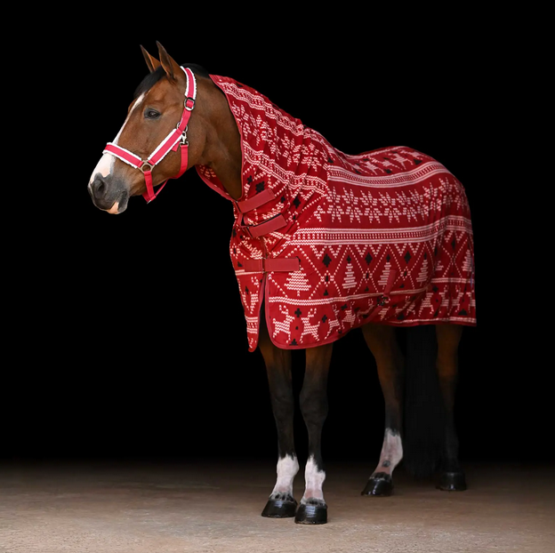 Horze Santa Christmas Fleece High Neck Cooler