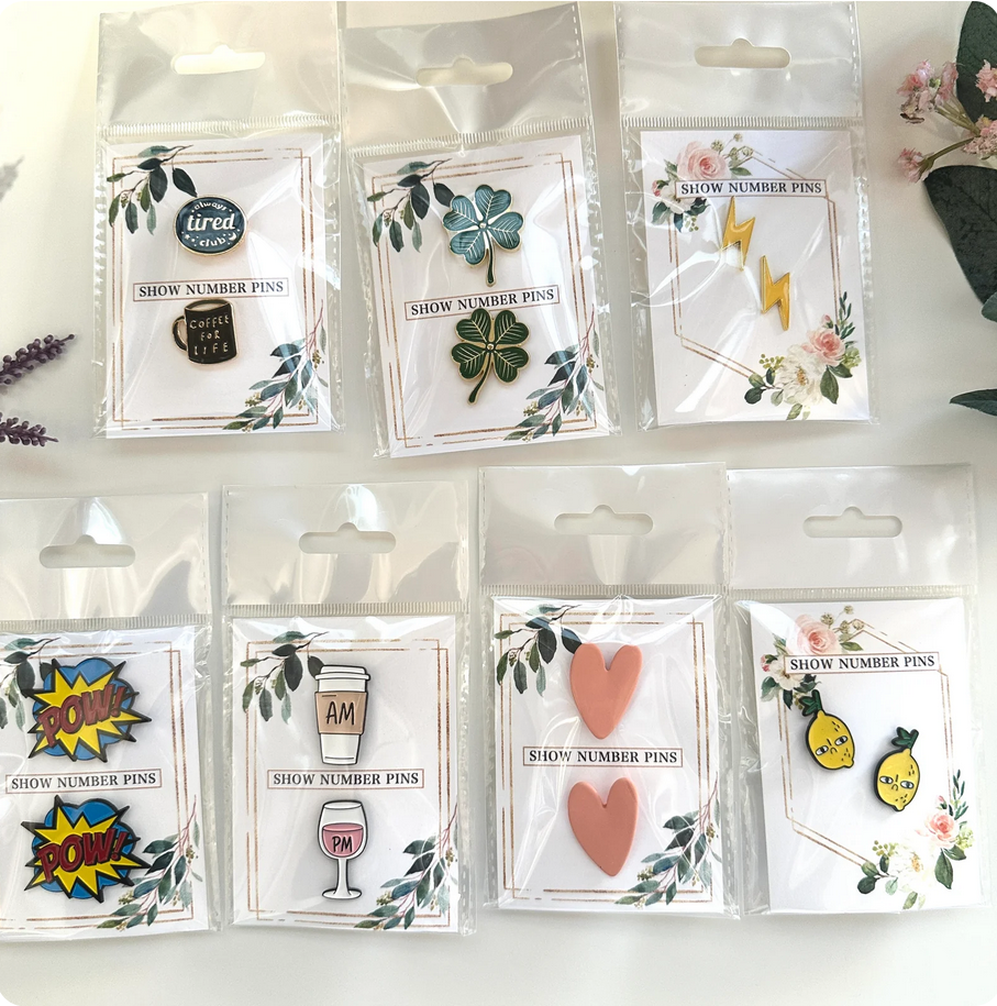 Blissful Equestrian Show Pins