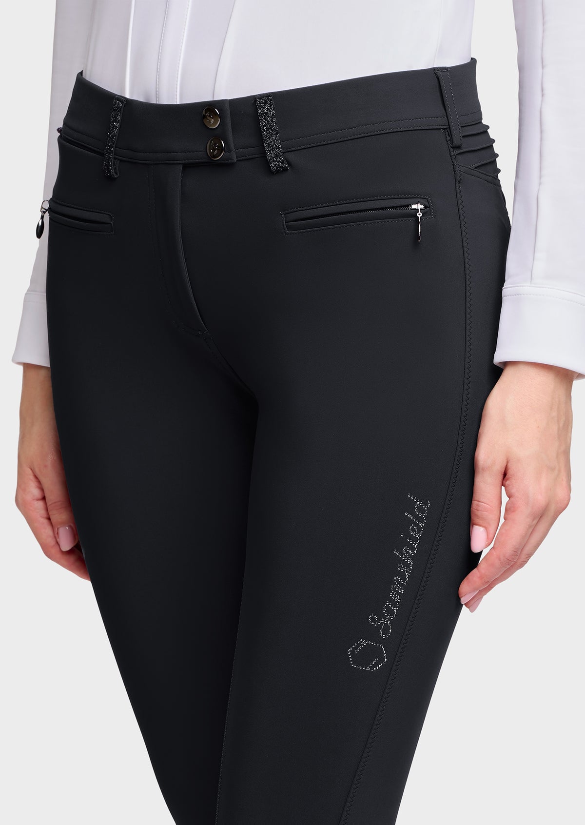 Samshield Adele Crystal Fabric Knee Grip Breeches FW26