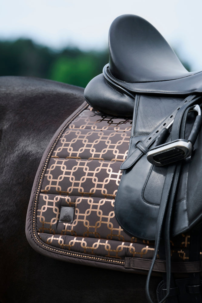 Eskadron Platinum Glossy Chain Crystal Dressage Pad