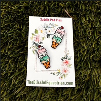 Blissful Equestrian Show Pins