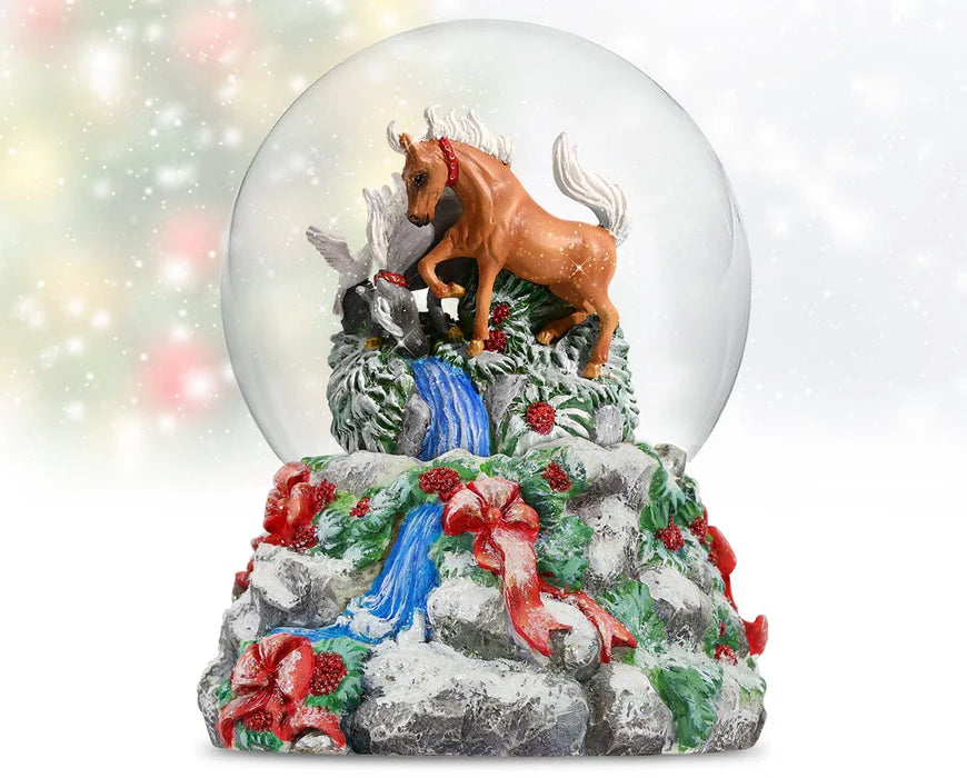 Breyer 2024 Winter Woodland Musical Snow Globe