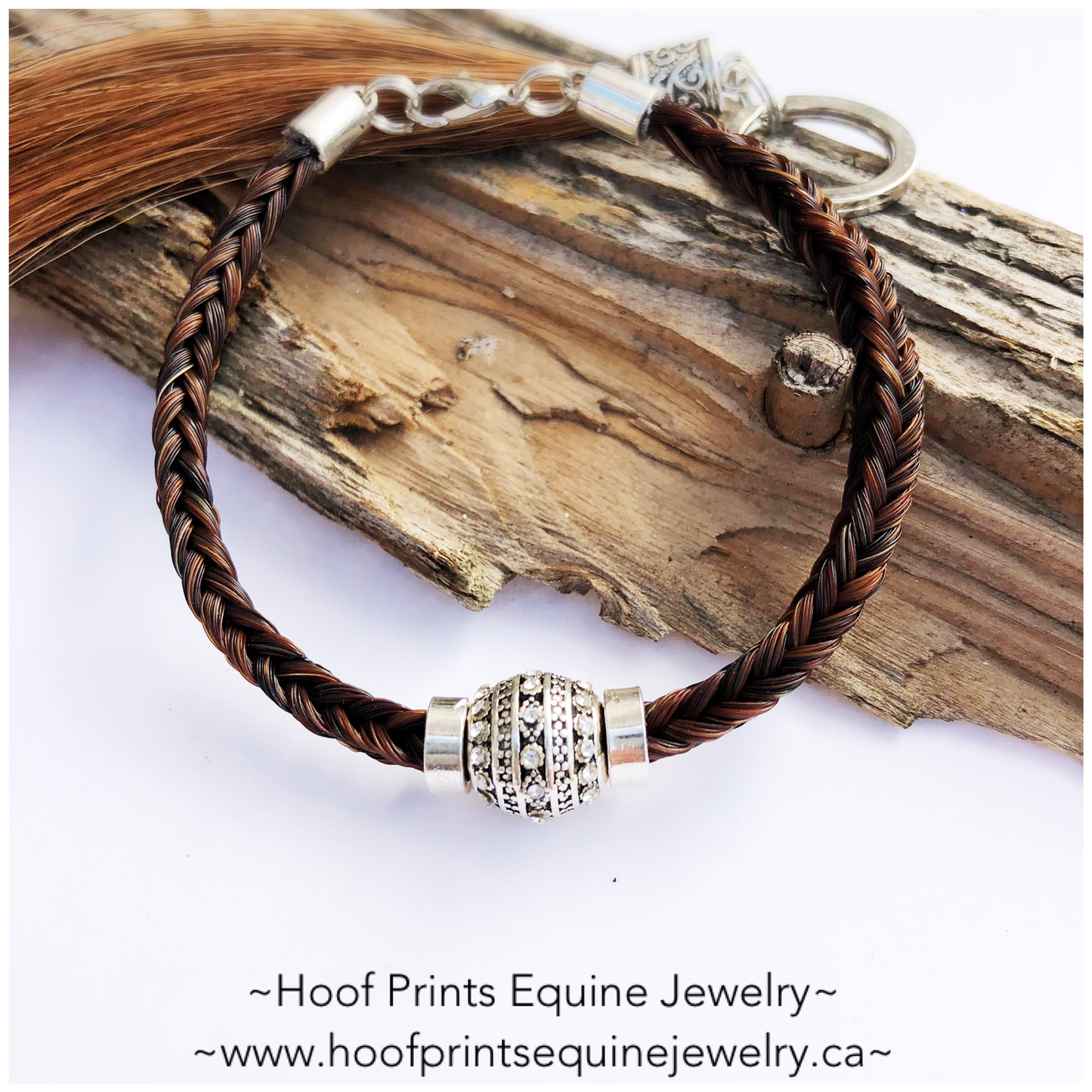 Hoof Prints Simply Square Bracelet