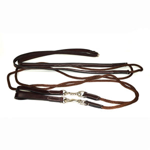Nunn Finer Leather Draw Reins With Rope