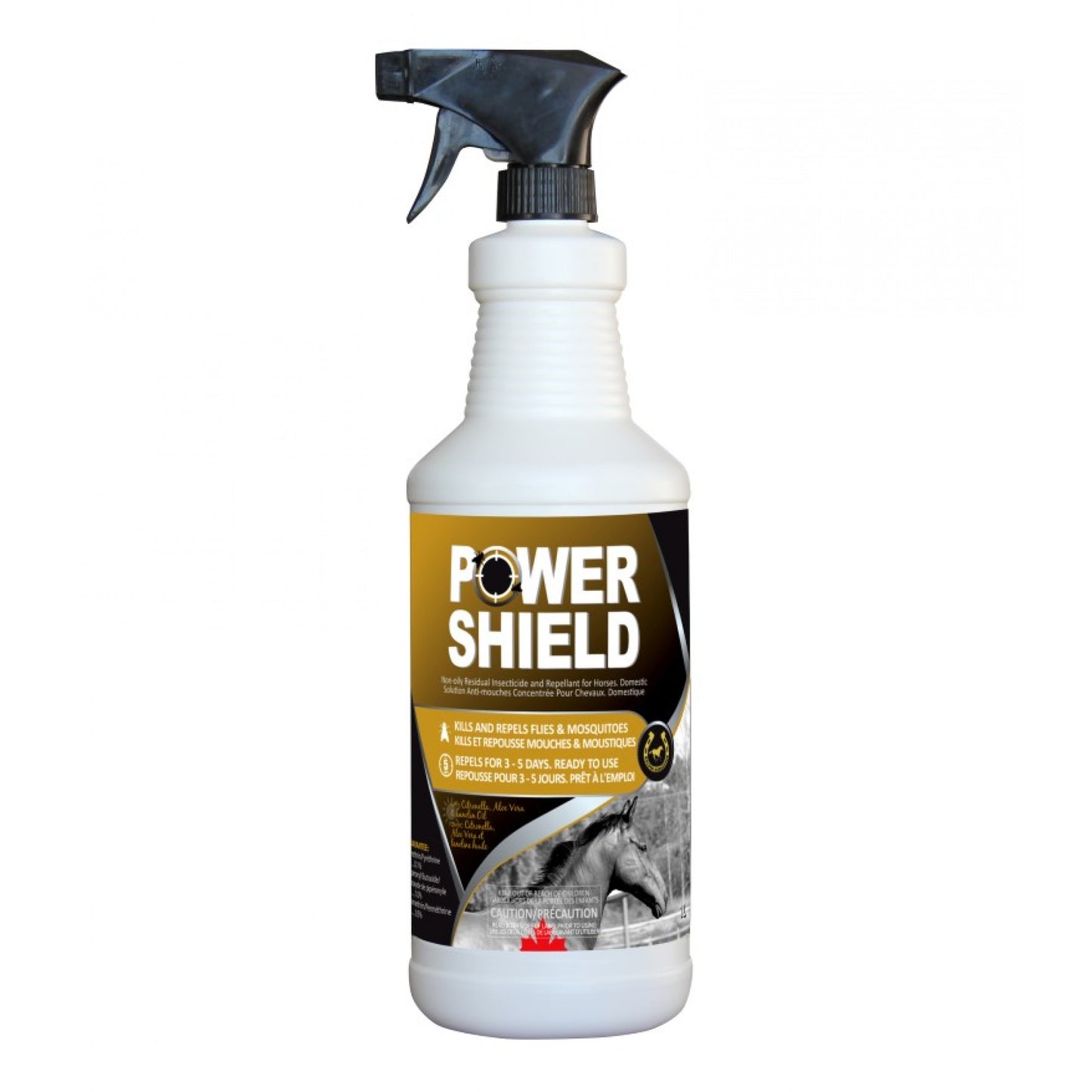 Golden Horseshoe Power Shield Fly & Tick Spray 1L