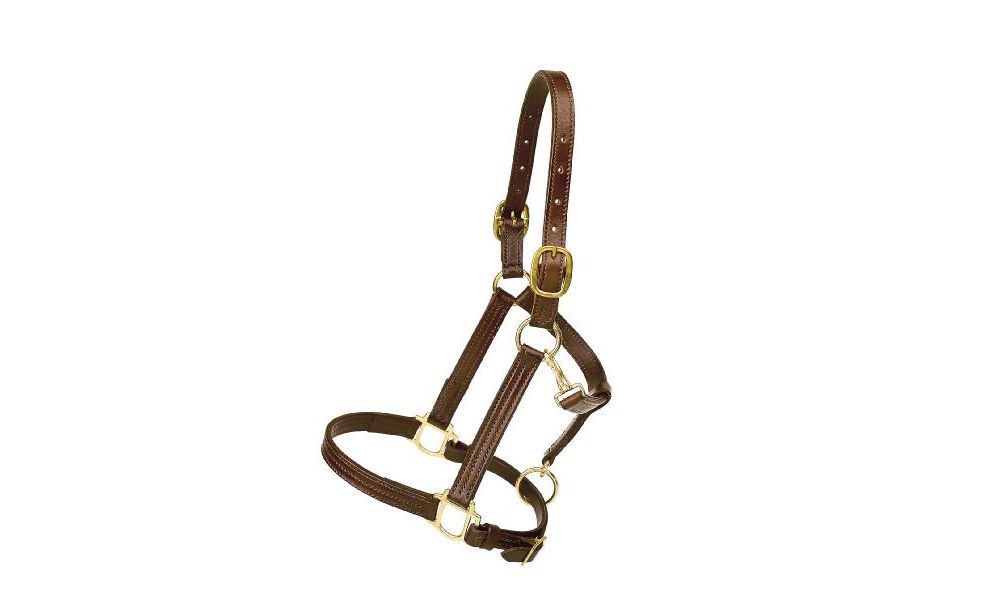 Tory Triple Stitched Leather Halter