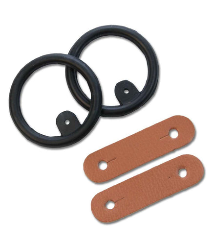 Can-Pro Peacock Rubber Rings & Leather chaps Set