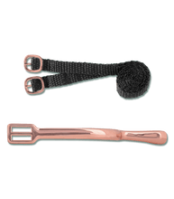 Load image into Gallery viewer, Waldhausen Rose Gold Spurs With Matching Straps