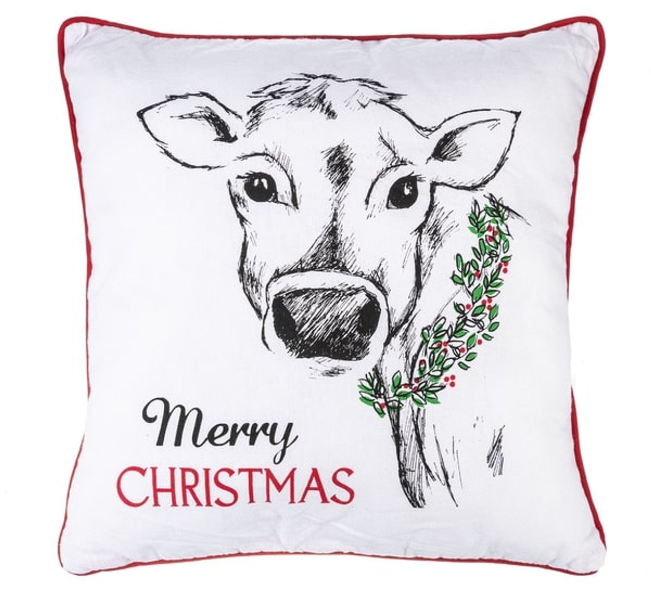 Christmas Cow Cushion