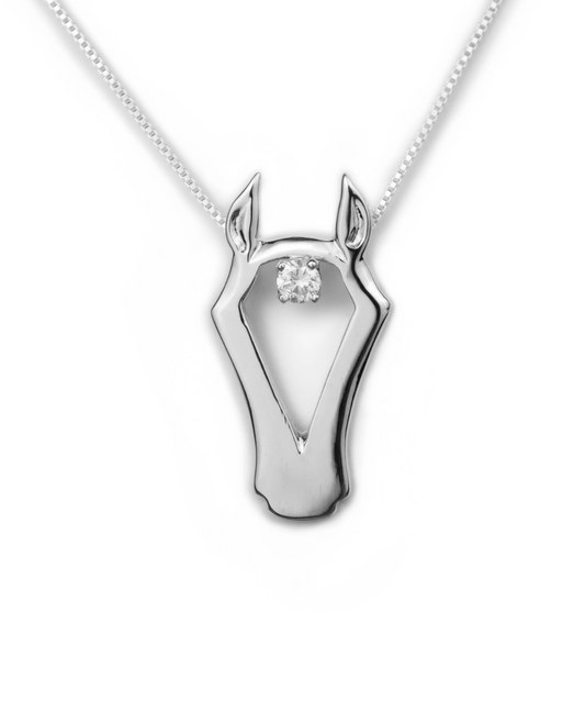 Loriece Horse Head CZ Necklace