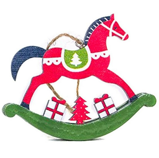 Rocking Horse Ornament - Red