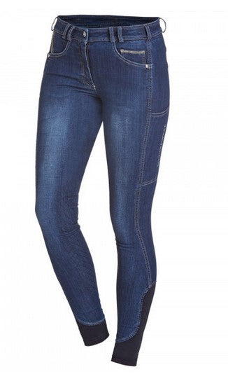 Schockemohle Lara Knee Patch Denim Breeches