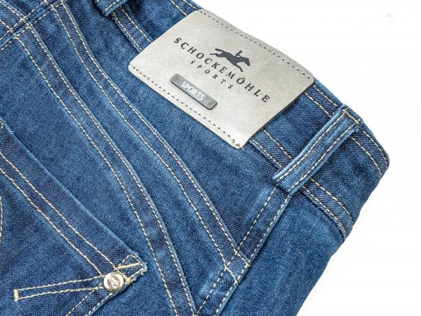 Schockemohle Lara Knee Patch Denim Breeches