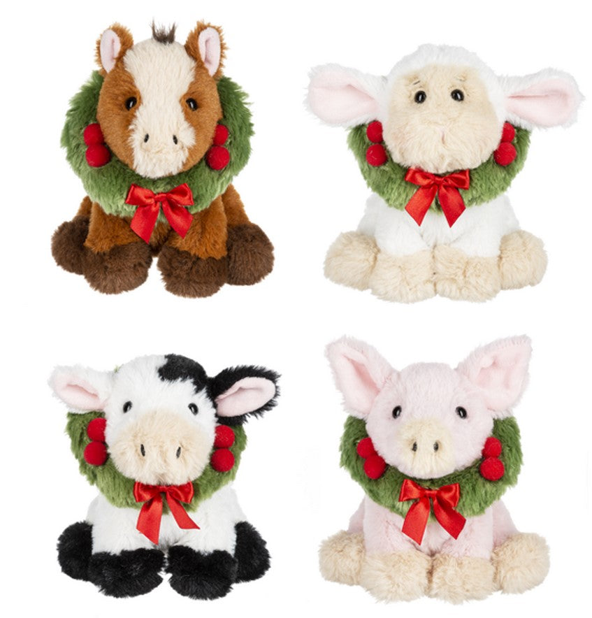 Yuletide Wreath Animals