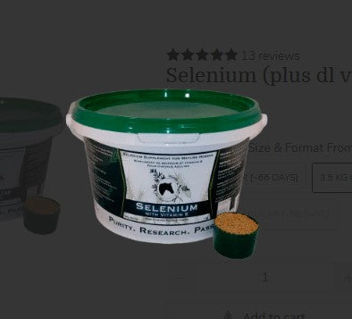 Herbs for Horses Selenium (Organic Source) plus Natural Vitamin E