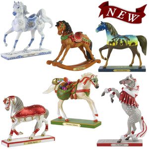 Painted Ponies Holiday Figurines