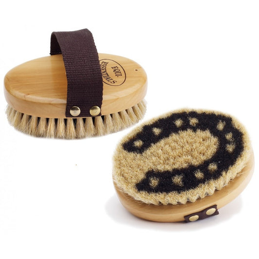 Equi-Essentials Woodback Horseshoe Horse Hair Brush