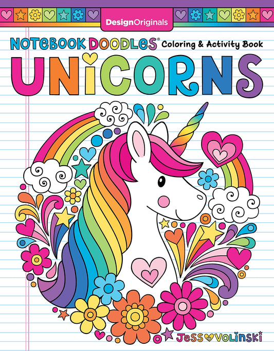 Notebook Doodles Unicorns Activity Book