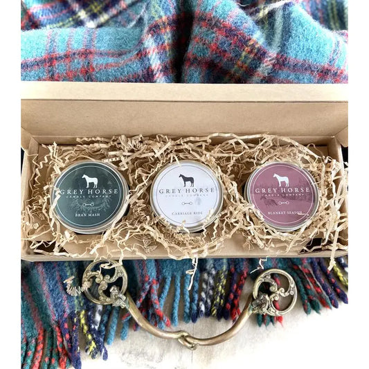 Grey Horse Candle Gift Set