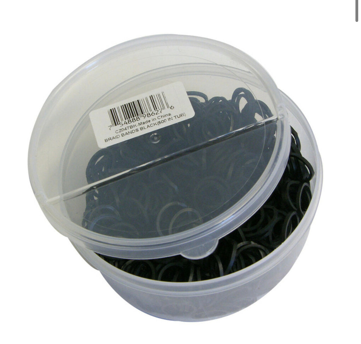 Rubber Braiding Bands Tub - 500pcs