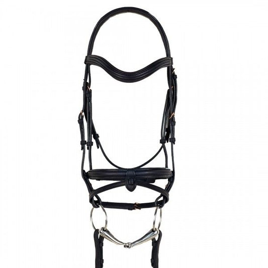 Ovation Rose Gold Dressage Bridle