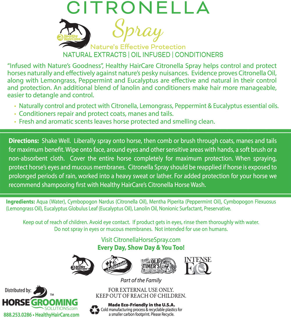 Healthy Haircare Citronella Horse Spray