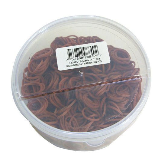 Rubber Braiding Bands Tub - 500pcs