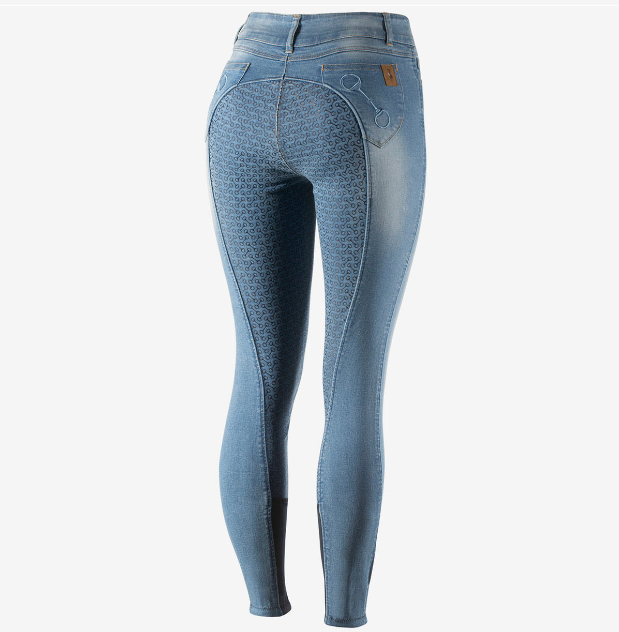 Horze Kaia Denim Full Seat Breeches