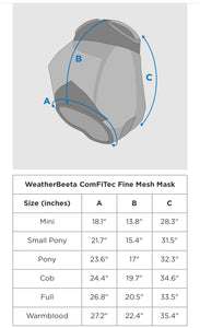 Weatherbeeta Comfitec Fine Mesh Fly Mask